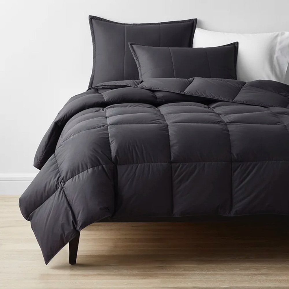 NEW The Company Store LaCrosse™ LoftAIRE™ Down Alternative Comforter Grey Full